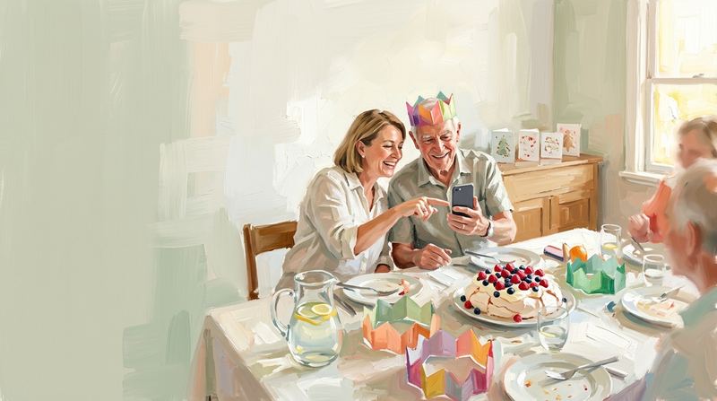 Painting: Christmas lunch