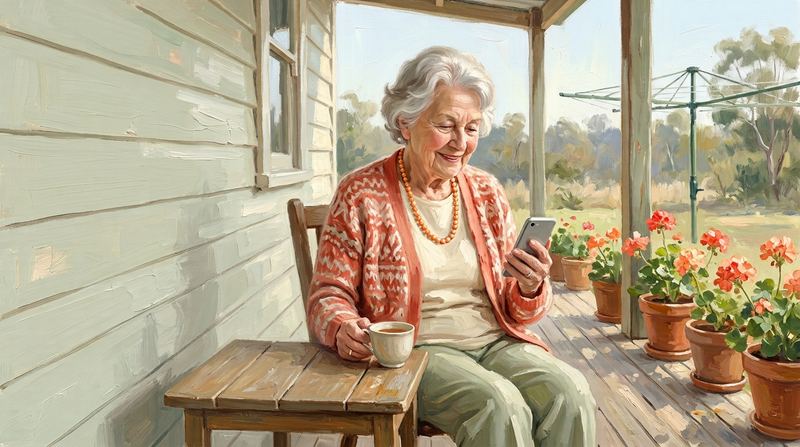 Painting: the verandah